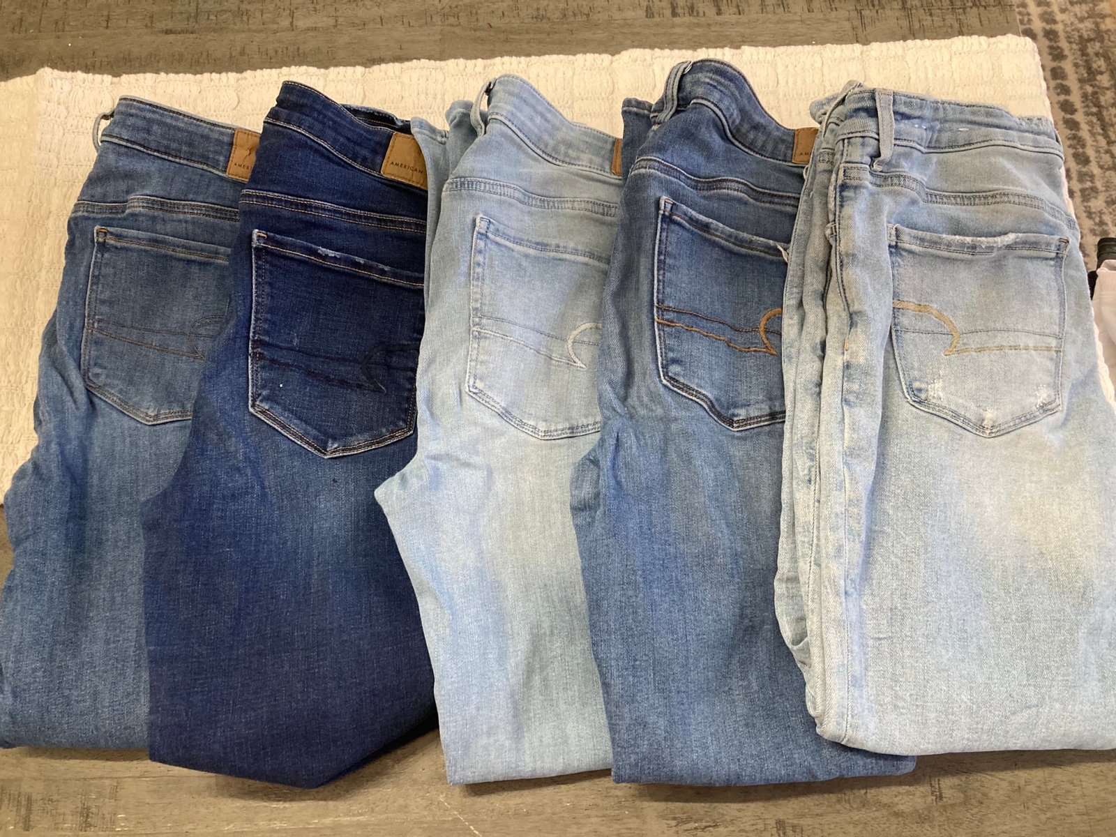American eagle jeans lot of 5 pairs size 8