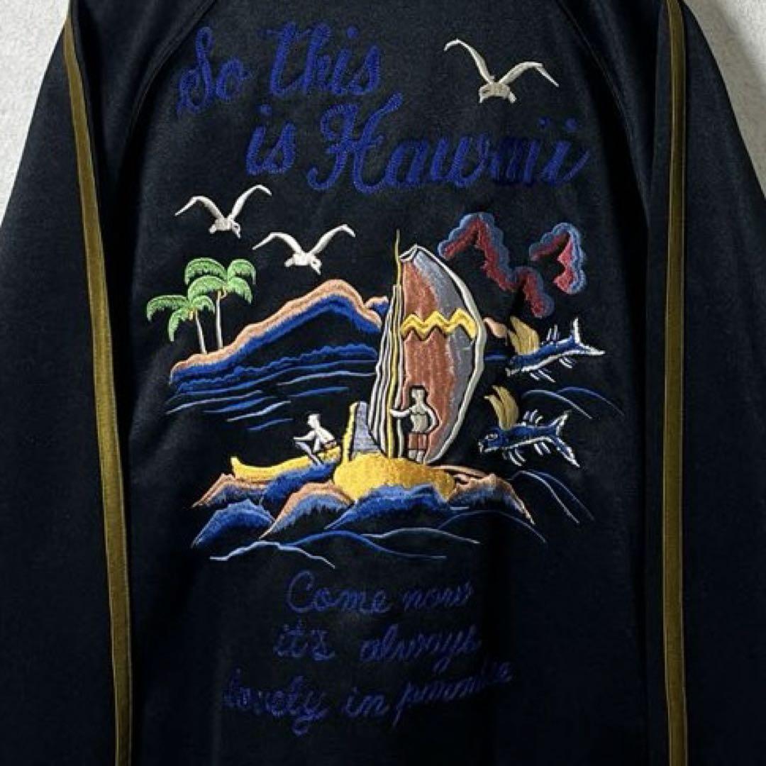 【Near Mint Condition】 Clover Leaf Toyo Enterprises Souvenir Jacket with Jersey Embroidery
