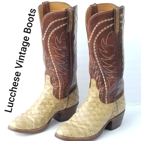 Rare Original Vintage LUCCHESE Anteater 1883 Classics San Antonio cowgirl boots