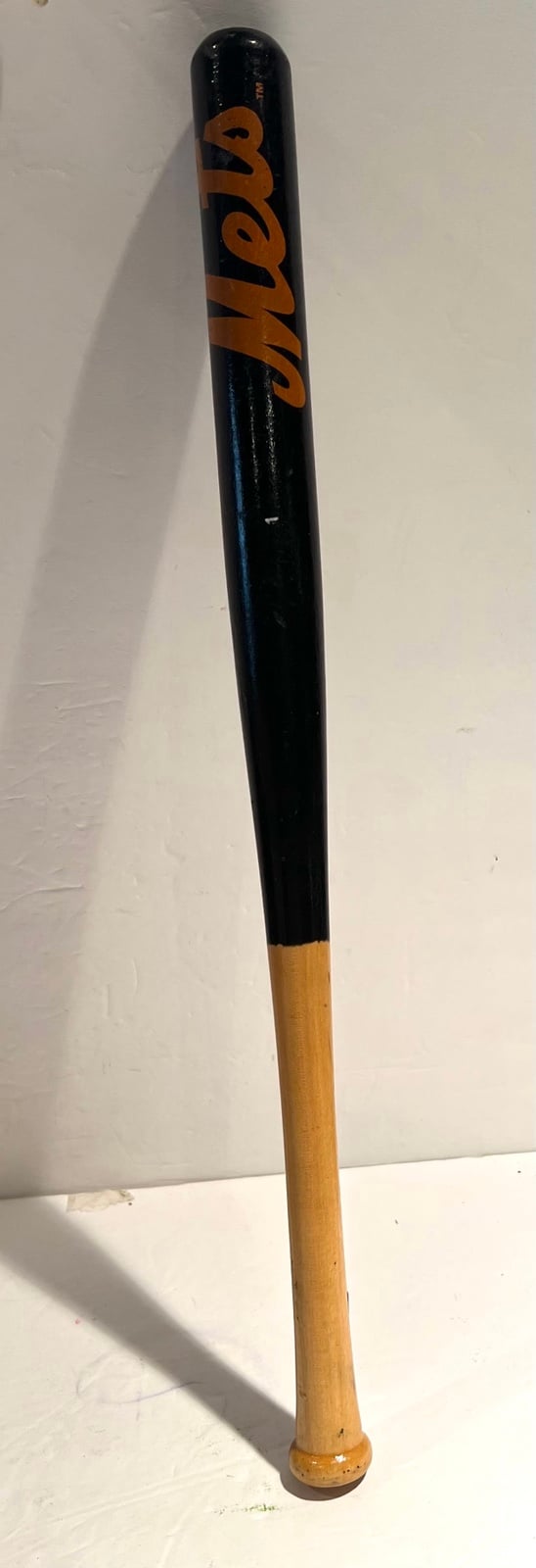 New York Mets 2001 Mini Bat Souvenir 18 Black & Orange