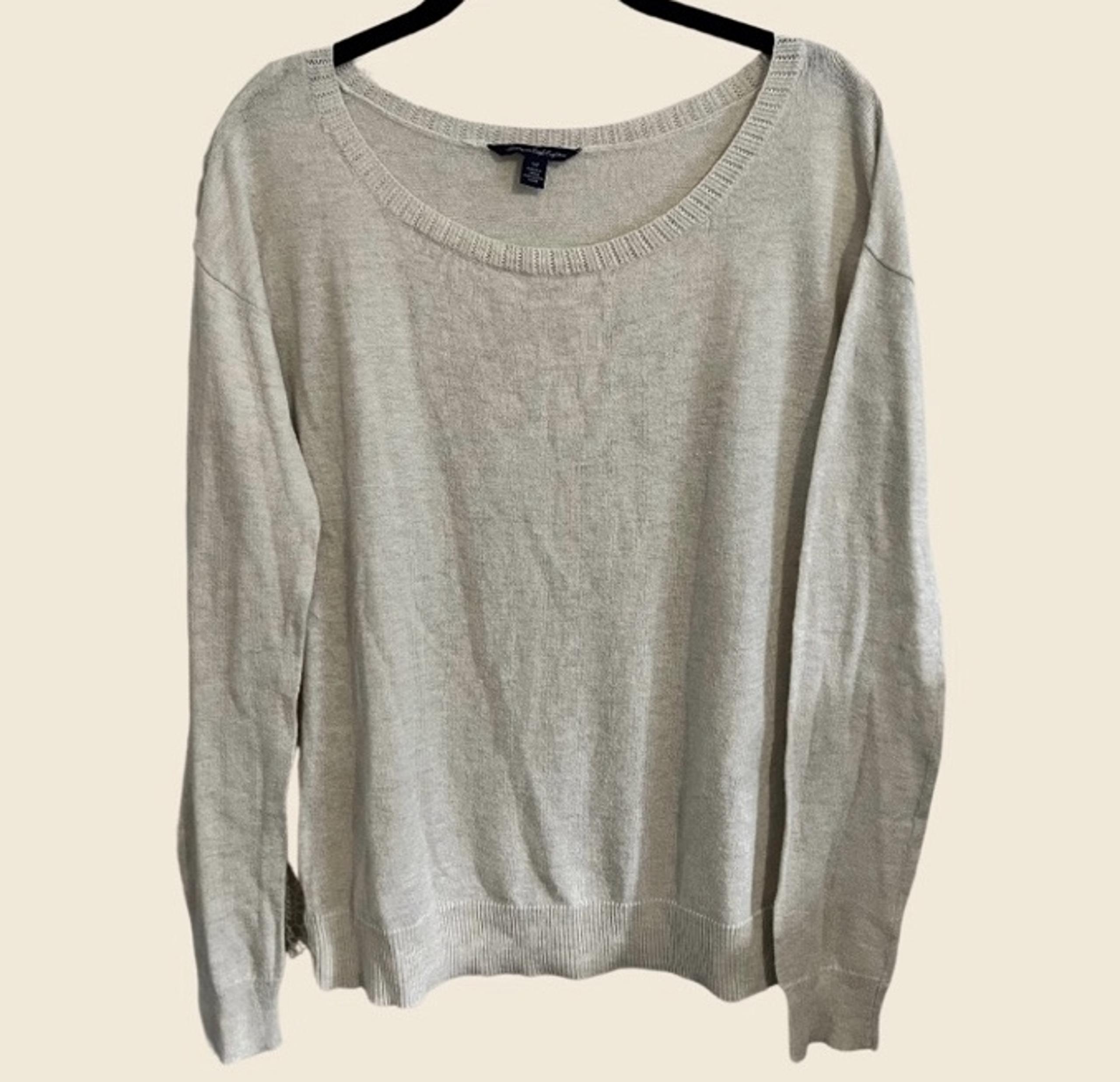 AMERICAN EAGLE Lace Back Scoop Neck Sweater Size S