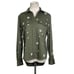 Joie “Hayfa” Military Green Button Front Floral Embellished Shirt size XS