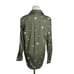 Joie “Hayfa” Military Green Button Front Floral Embellished Shirt size XS