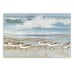 shannon Daigle fine art sandpipers beach ocean waves framed painting 24x35”