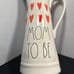 Rae Dunn “Mom To Be” Heart Ceramic Pitcher Artisan Collection by Magenta