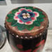 Hand painted Asian drum.