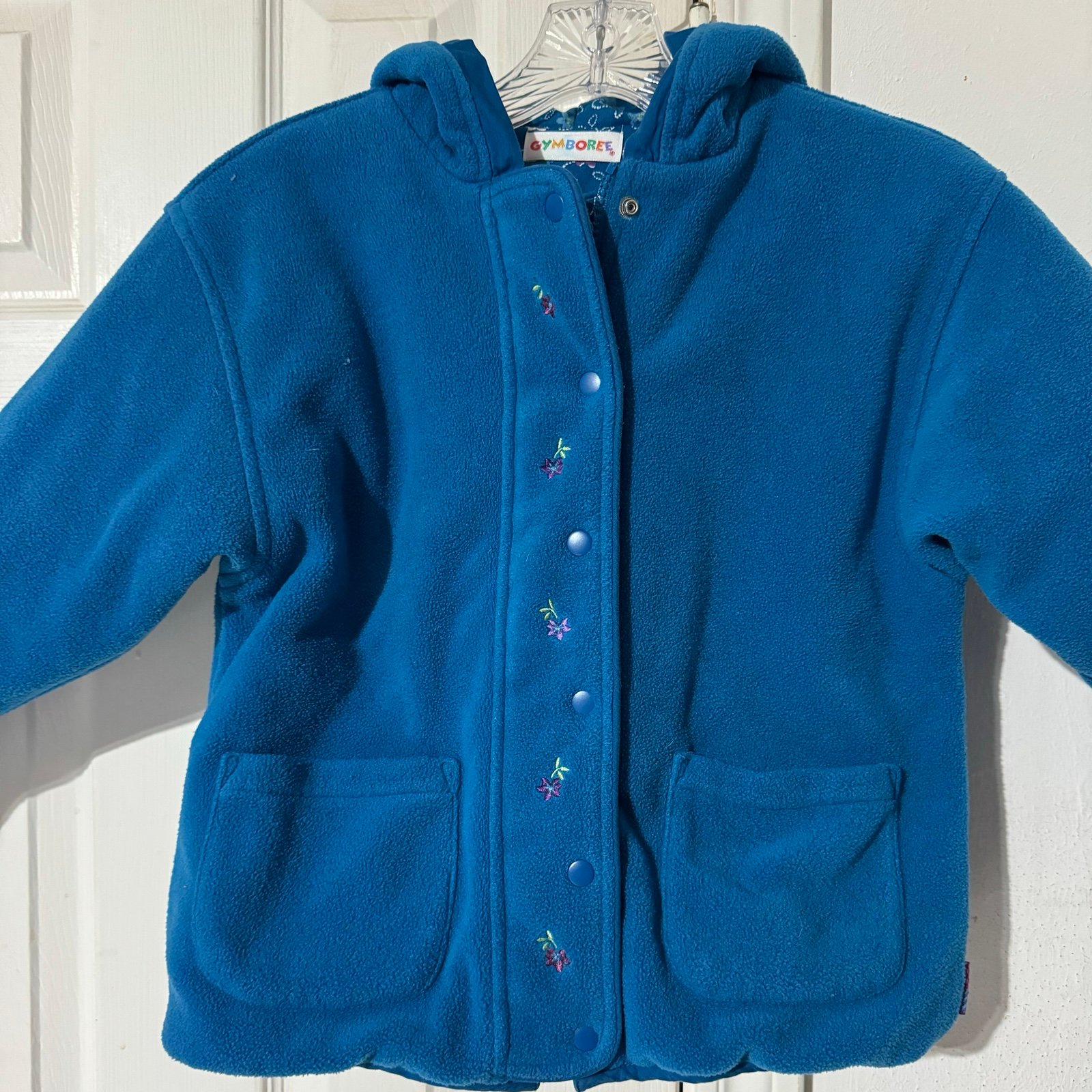EEUC Vintage Gymboree Autumn Florals Reversible XL 5-6 yr Winter Coat Hooded