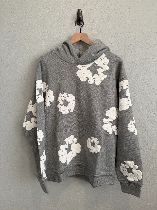 Denim Tears Cotton Wreath Hoodie Grey Size XL (SHIP NOW)