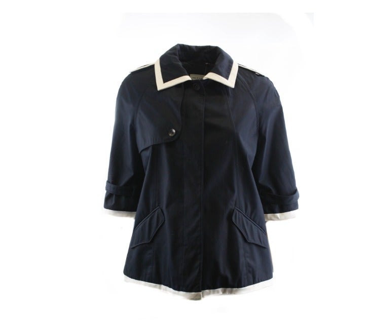 RAG & BONE Navy Cotton Swing Jacket Size 10
