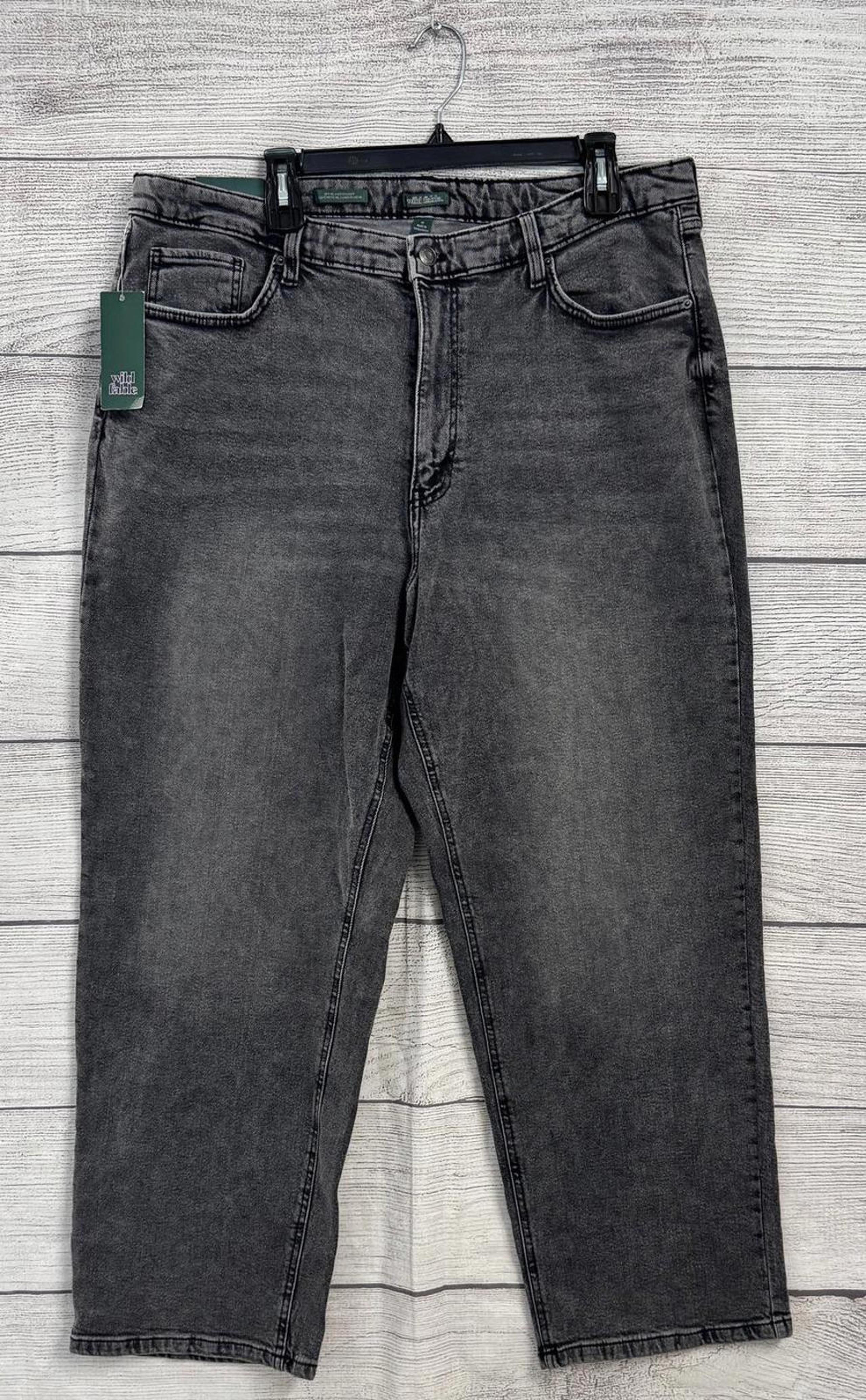 Wild Fable Black Wash 90's Relaxed Straight Jean Women Size 17