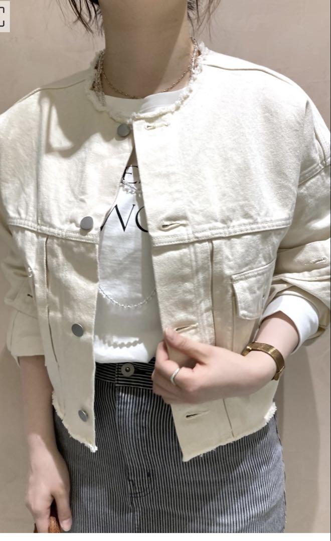 Spick and Span 【ESLOW】NO COLLAR JACKET
