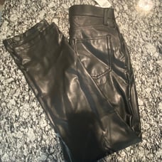 Abercrombie Leather Pants - 90’s Straight Ultra High Rise (curve love)