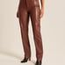 Abercrombie Leather Pants - 90’s Straight Ultra High Rise (curve love)