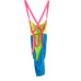Bodyglove Tati West Retro Colorblock Crisscross High One Piece Swimsuit Medium