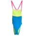 Bodyglove Tati West Retro Colorblock Crisscross High One Piece Swimsuit Medium