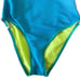 Bodyglove Tati West Retro Colorblock Crisscross High One Piece Swimsuit Medium