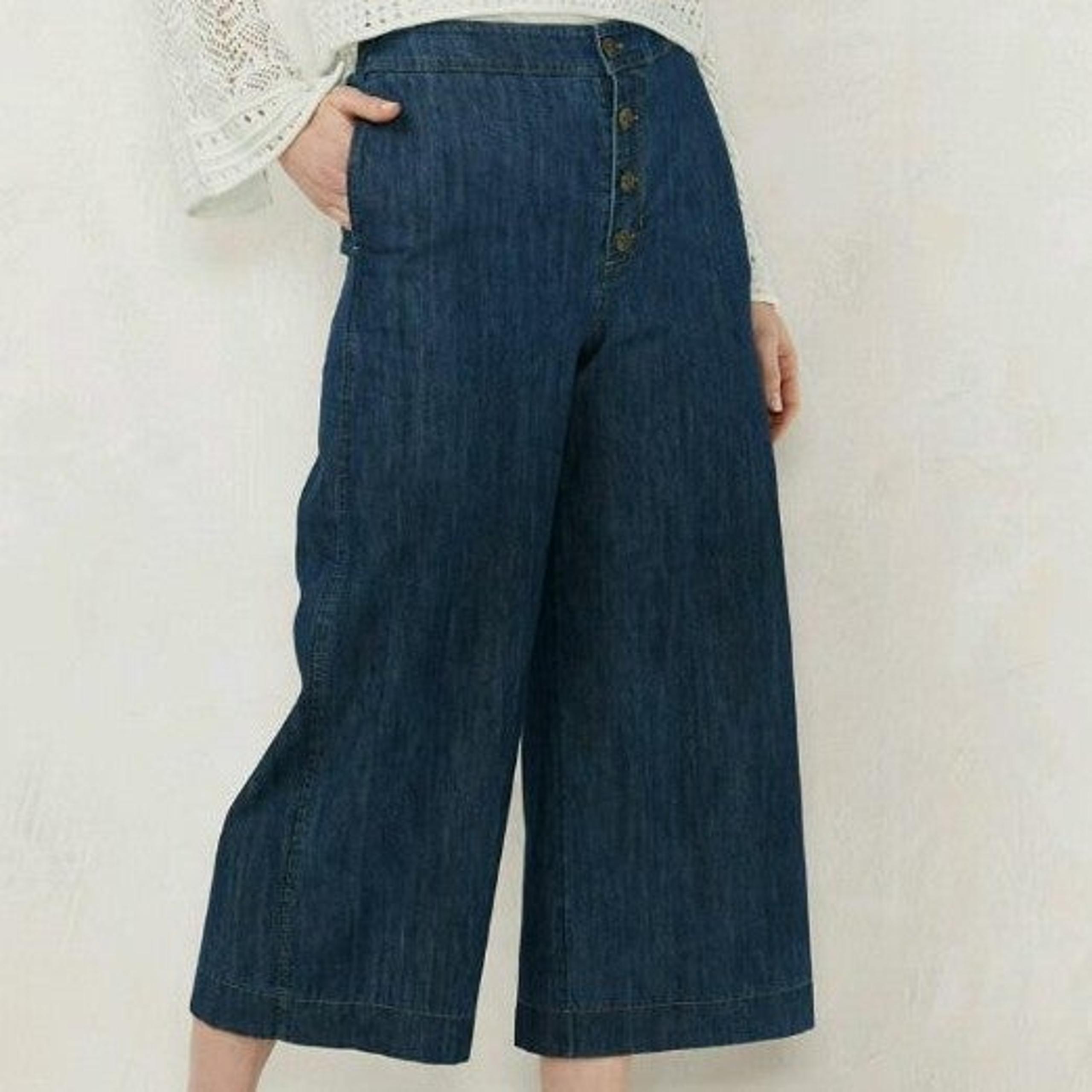 M meadow wash button fly crop pants - Lauren Conrad
