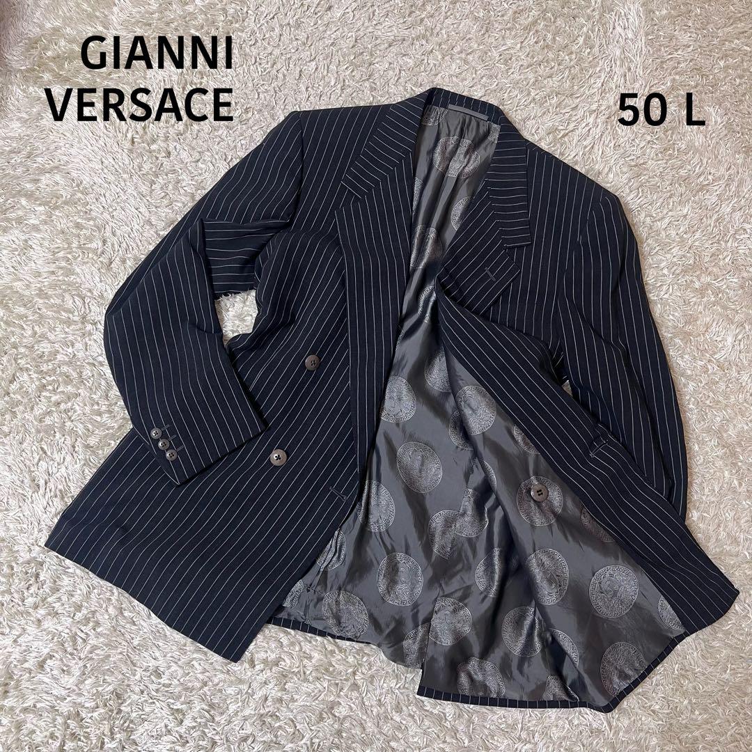 ☆Excellent Condition☆ Gianni Versace Double Jacket Tailored Medusa 50L