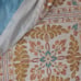 Vintage Suzani Boho intricately embroidered large bed cover 90X108 Flaw cotton