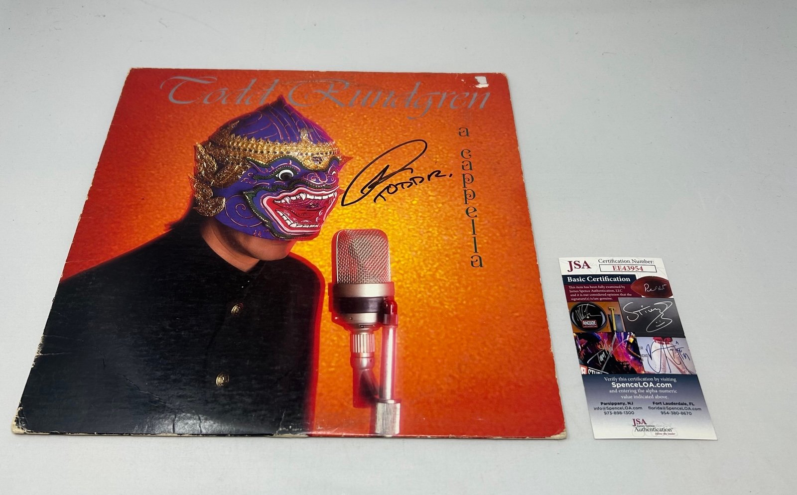 Todd Rundgren signed A Cappella Album JSA COA
