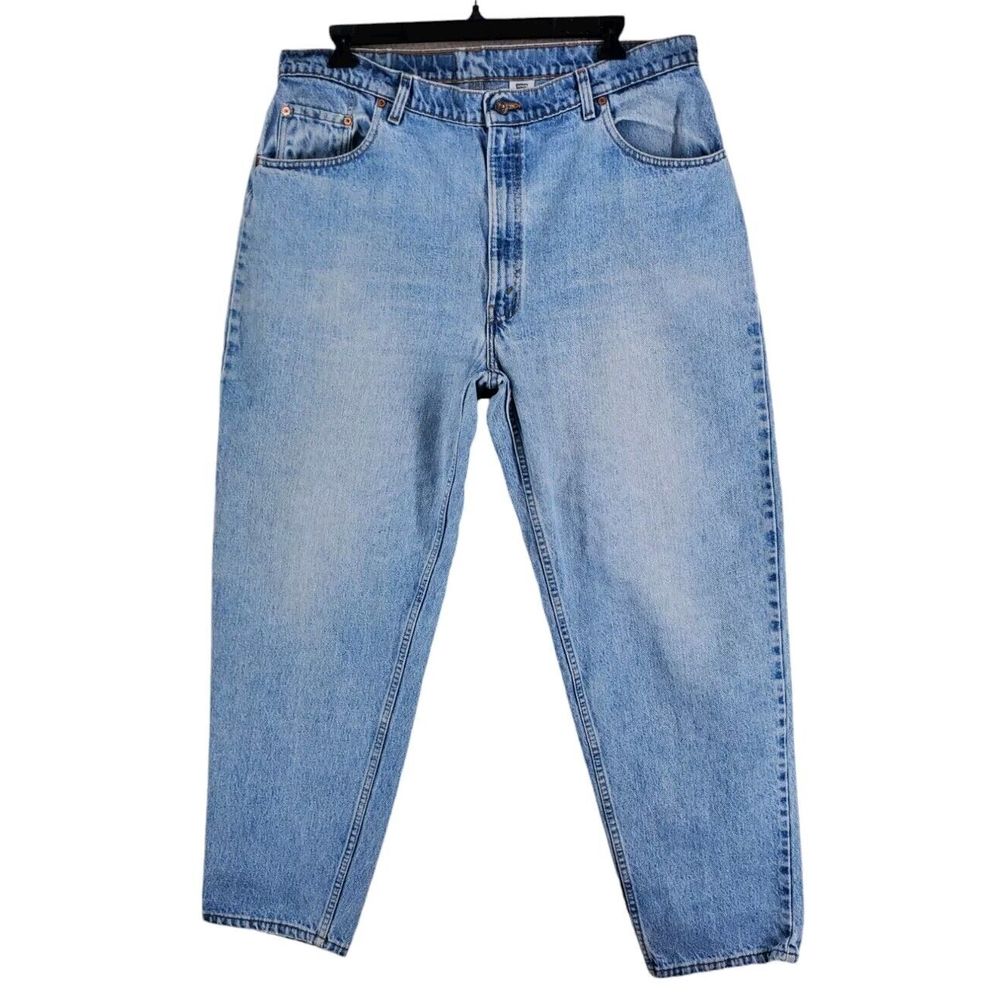 Vtg Levis 560 Blue Jeans Men 42x32 Baggy Loose Tapered Med Wash (40x32) USA Made