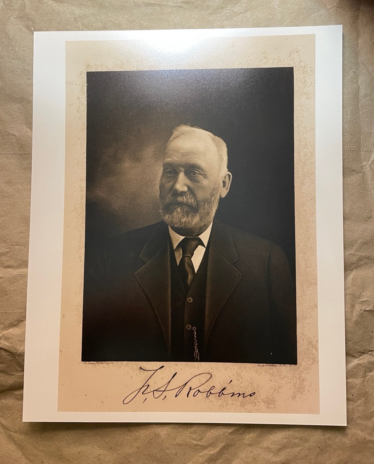 Vintage Grandpa Art Portrait Print 8x10