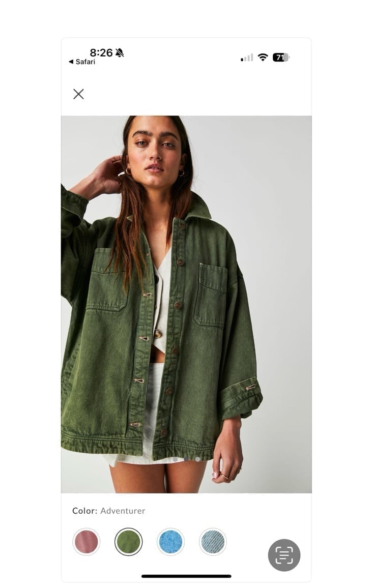 NWT Free People - We The Free Madison City Twill Jacket - Sz L