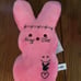 9” pink Peep Malone Post Malone plush tatted bunny
