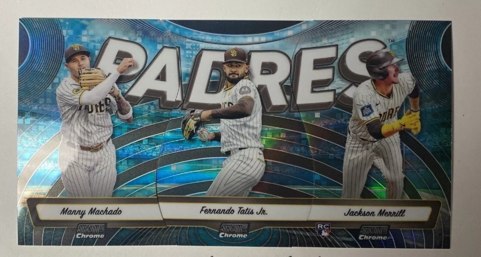 2024 Stadium Club Triumvirates Padres Complete Set Machado/Tatis Jr/Merrill RC