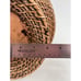 Handwoven Wicker Vase Decorative Accent Piece With Textured Weave & Wide Rim Des
