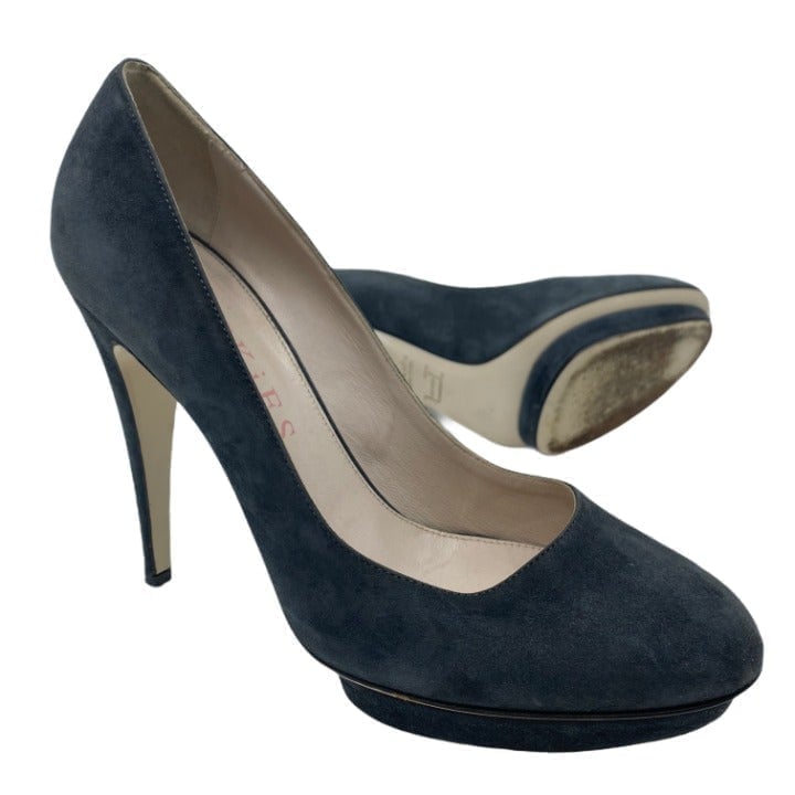 Chuckies Suede Leather High Heel Shoes