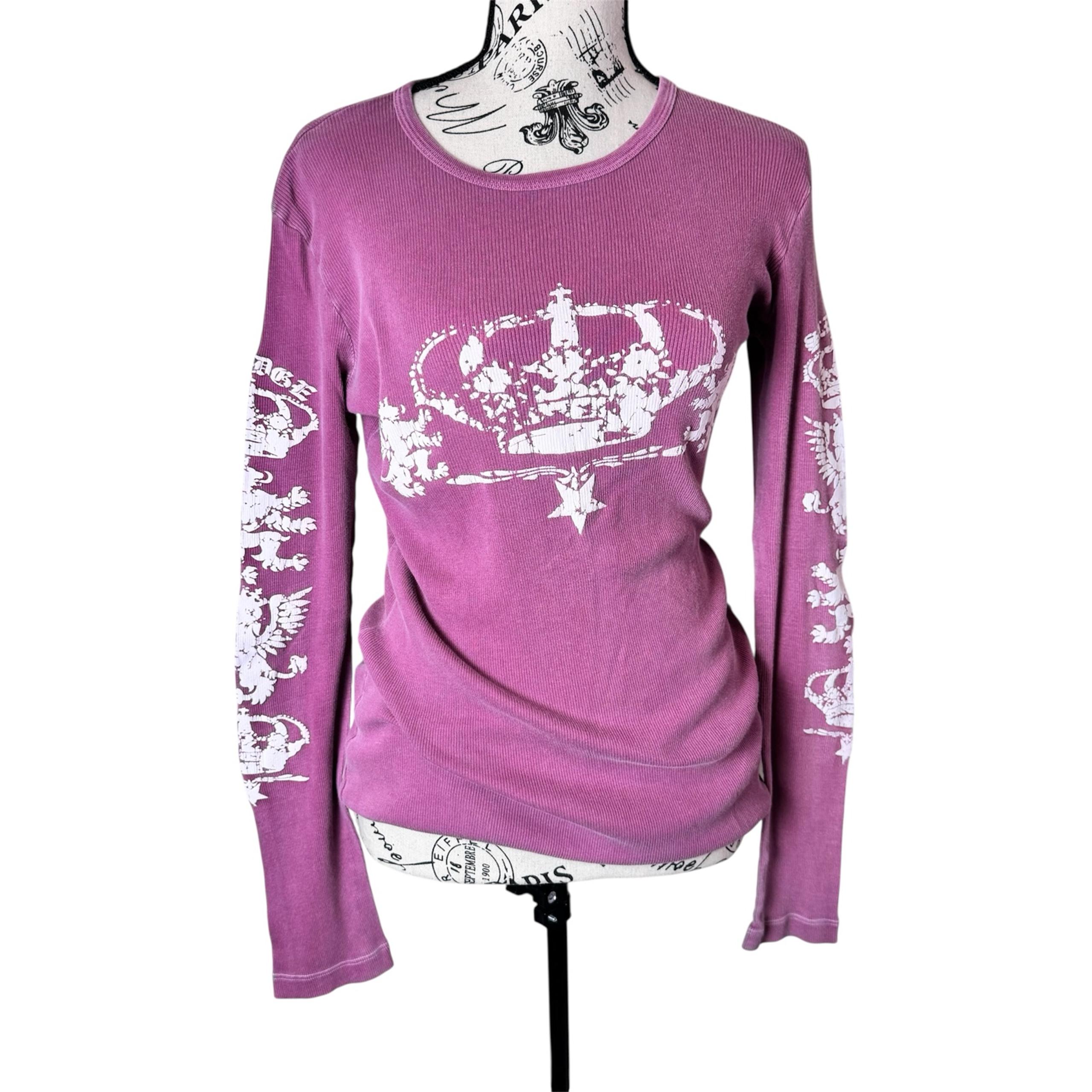 Y2K purple long sleeve