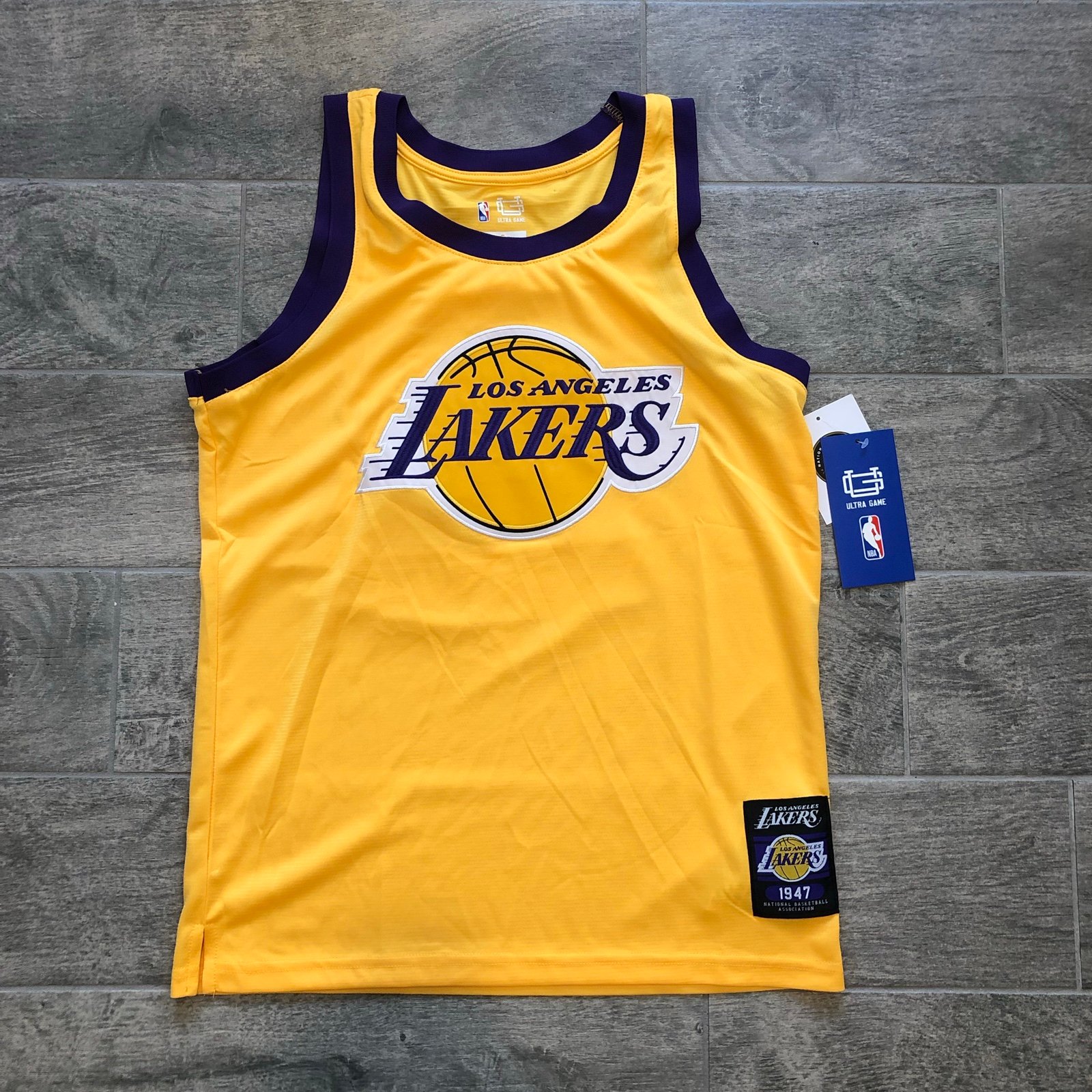 NBA Lebron James LA Lakers Yellow#23 Jersey Men’s Size Small