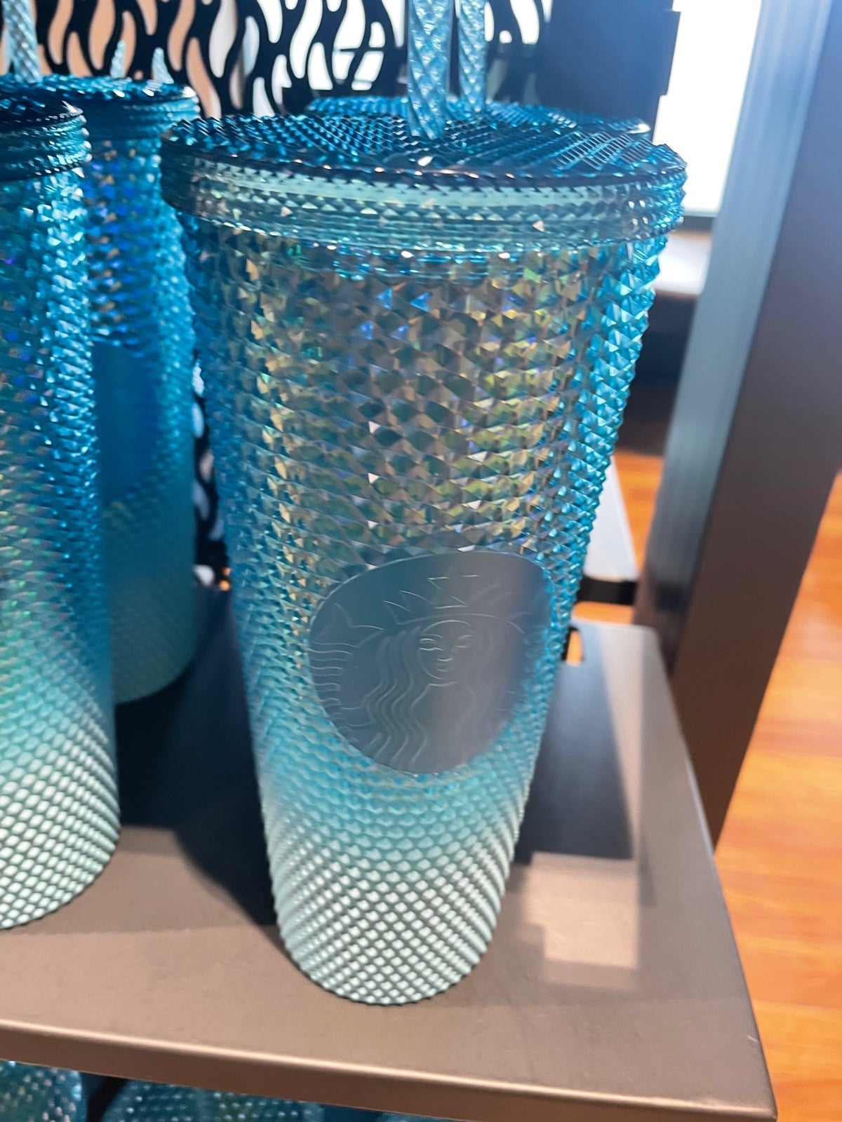 Starbucks Blue Ombré Studded Tumbler