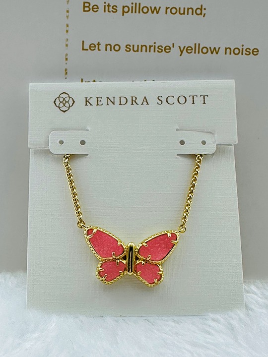 Dolly Parton x Kendra Scott Gold Butterfly Short Pendant Necklace