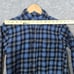 Sir Pendleton Boy's Size M Blue Plaid Wool Shirt Heavy Warm Outdoors Winter