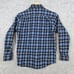 Sir Pendleton Boy's Size M Blue Plaid Wool Shirt Heavy Warm Outdoors Winter