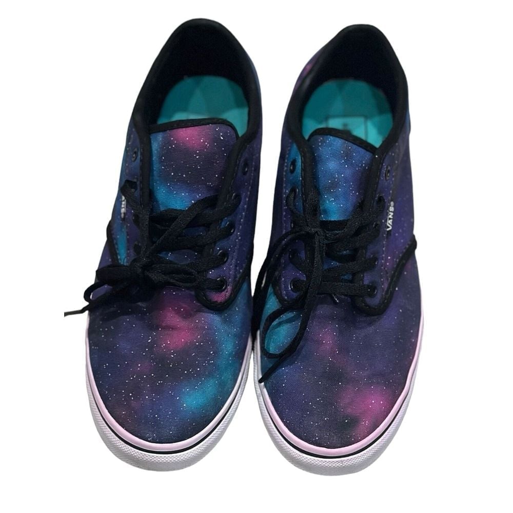 Van's Off The Wall Multicolor Laced-Up Sneakers Flats Shoes Size 8.5 Women's