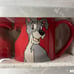 Disney Parks Lady and the Tramp Dogs Mug Cup Set Heart Indent Red New