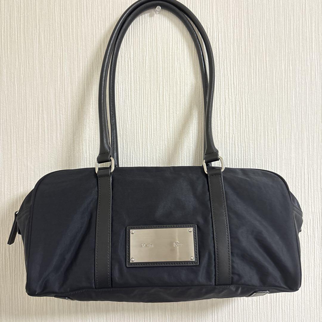 MatinKim Martin Kim Black Boston Bag Nylon Bag Black Travel Bags