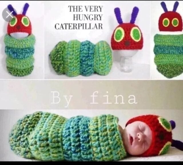 crochet baby outfit The very hungry caterpilla