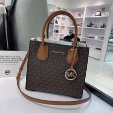 MK Mercer Messenger Crossbody Brown