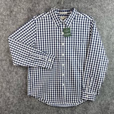 L.L. Bean Womens Wrinkle Free Cotton Shirt Long Sleeve Size Medium
