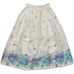 Vintage 70s Kayo of California Flared Skirt Sz 9 Eyelet Bohemian Floral Cottage