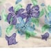 Vintage 70s Kayo of California Flared Skirt Sz 9 Eyelet Bohemian Floral Cottage