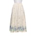 Vintage 70s Kayo of California Flared Skirt Sz 9 Eyelet Bohemian Floral Cottage