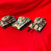 Vintage 1:50 Scale Die Cast Corgi Toys 3pc Tank Lot M60 A1 Medium Tank & Tigers