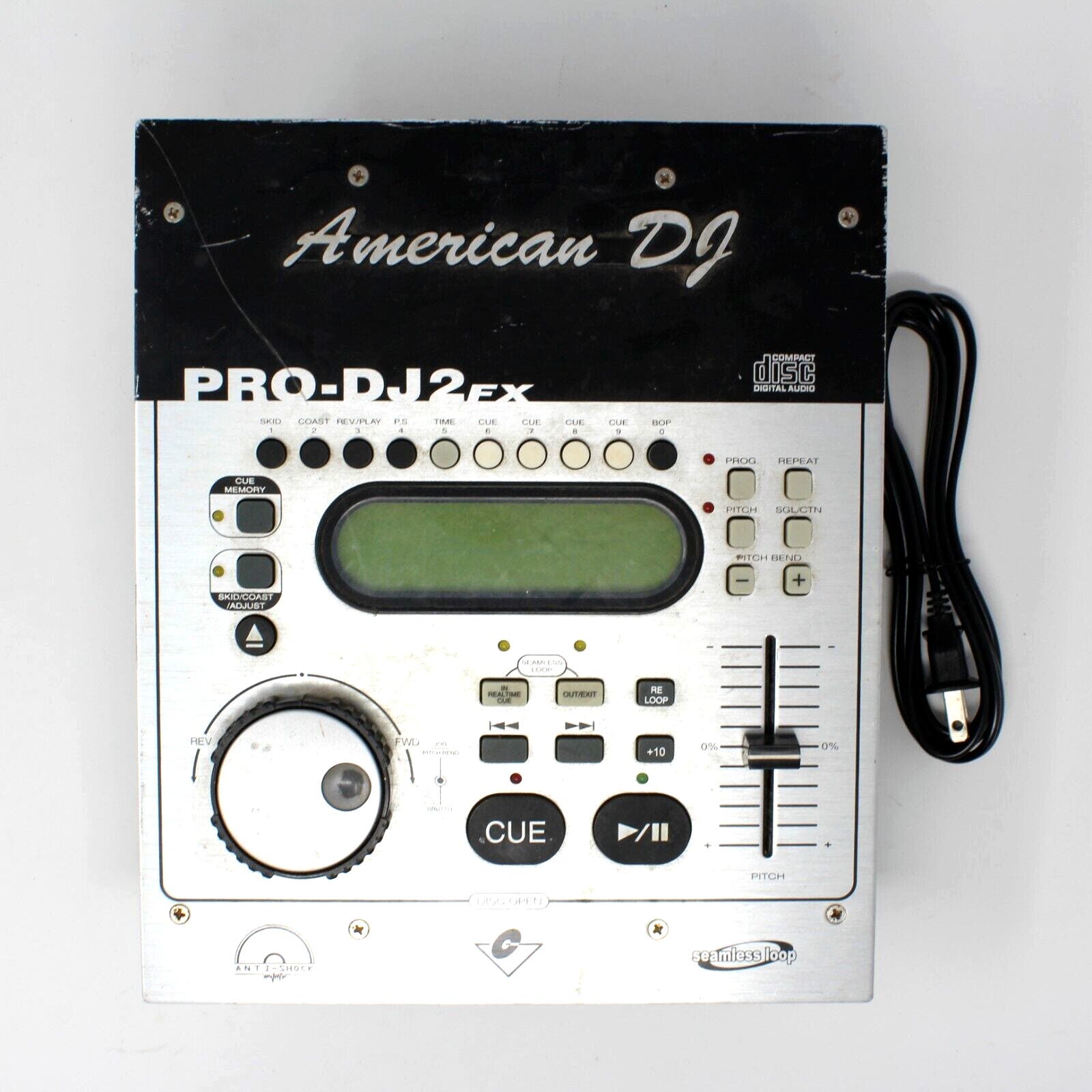 American DJ Model: Pro-DJ2FX - Compact Disc Player 115/230V Tested and Working!