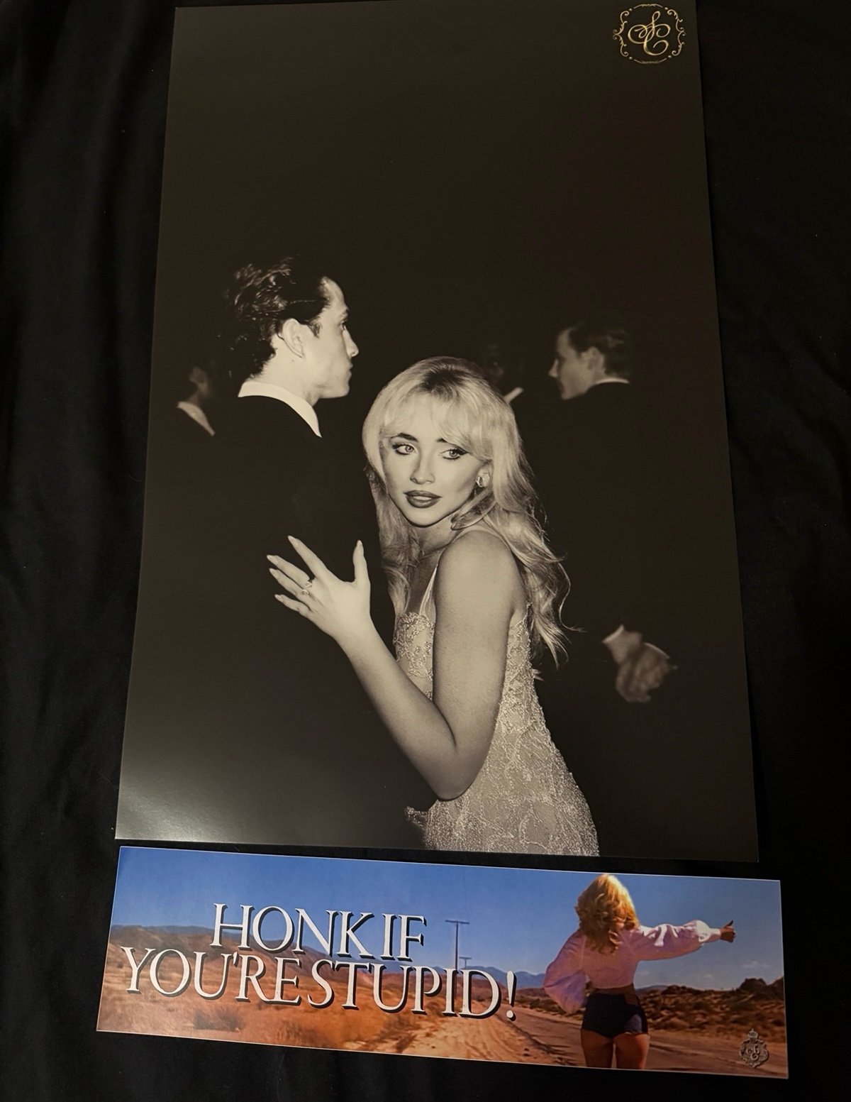 Sabrina carpenter poster and bumper sticker