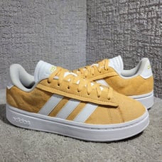 Adidas Grand Court Alpha Women's Size 8 US Hazy Orange White Sneakers ID8854